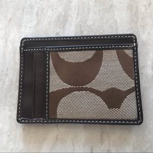 ***SOLD*** Coach Signature C Slim Card Wallet